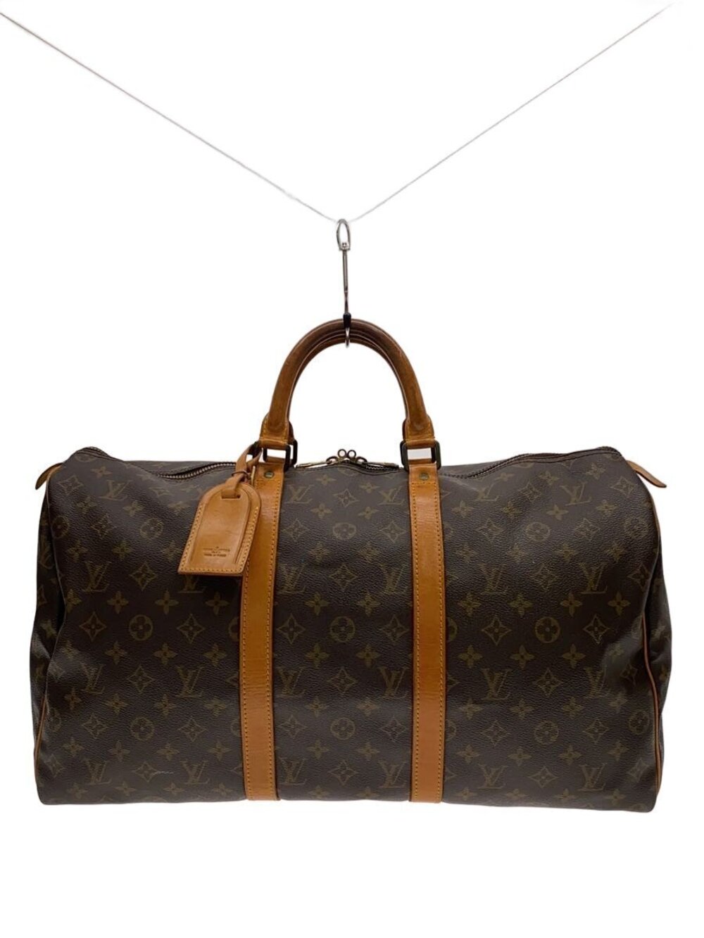 Louis Vuitton Keepall Monogram Canvas Travel Bag Brown